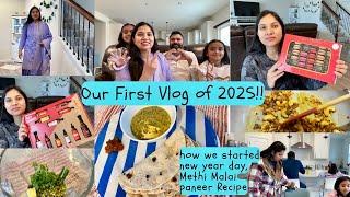 ⭐️My First Vlog of 2025HOW WE STARTED OUR NEW YEAR DAY/Indian Mom Daily Routine in USA/New yearday