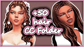 Sims 4 HAIR CC FOLDER [fav] maxis match female hairstyles cc folder sims 4