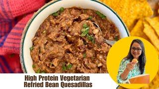 Refried Bean Dip Recipe | Mexican Chilli Bean Dip Recipe | Mexican Recipes by Archana's Kitchen