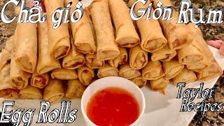 Vài bí quyết làm chả giò thơm ngon giòn rụm, cả ngày vẫn giòn - Crispy Egg Rolls - Cuộc Sống Mỹ