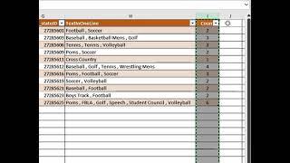 Excel: How to Count Entries Inside of Cell