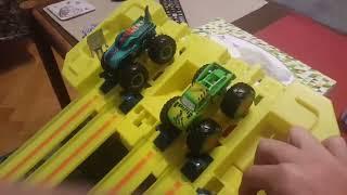 Hot Wheels Monster Trucks Episode 13: Epic Downhill Car Crush Madness