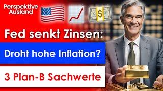 Fed senkt Zinsen: 3 Plan-B Sachwerte vor Mega-Boom – Inflationswelle rollt an!