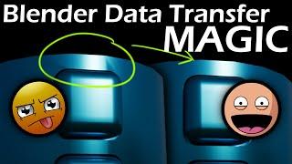 Fix Normals using Data Transfer modifier in 3 steps ! #Blender3D#BlenderDataTransfer #3DBlender