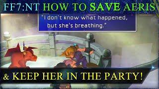 Saving Aeris! How to keep her alive and in the party in FF7 New Threat 2.0!