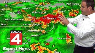 Tracking tornado warning in Macomb County