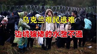 烏克蘭難民逃難的真實影像，公路堵的水泄不通，銀行門口排隊取錢 #抗日戰爭 #中國纪实 #纪录片 #纪实解说 #悬疑犯罪