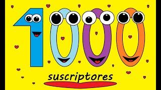 ESPECIAL 1000 SUSCRIPTORES, MUCHAS GRACIAS DESDE CANTA, PINTA Y COLOREA