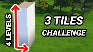 THIN HOUSE CHALLENGE! (3 Tiles Wide, 4 Levels High!)