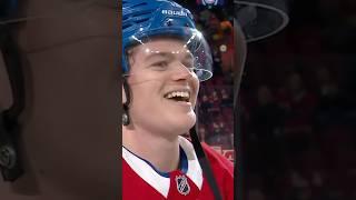QUELLE ovation des partisans montréalais pour Cole Caufield! ️ #nhl #gohabsgo