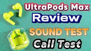 ultrapods max wireless Bluetooth earbuds stereo sound earphones look like Airpods review