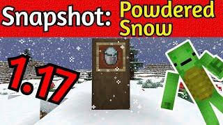New Minecraft *Caves and Cliffs* Snapshot! Powdered Snow and Freezing! 20w46a
