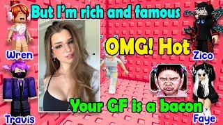  TEXT TO SPEECH  My Girlfriend Is A Bacon But She Is Rich And Famous  Roblox Story