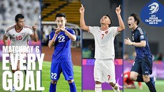 Marselino's brace and a 40-metre beauty | Every Goal – Matchday 6 | AFC Asian Qualifiers™ Road to 26