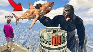 MEGALODON vs. KING KONG In GTA 5.. (MODS)