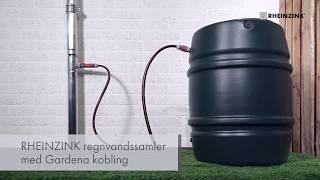 RHEINZINK regnvandssamler med gardena kobling