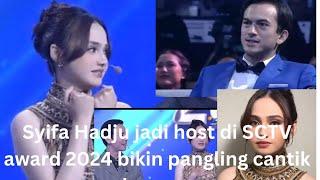 Syifa Hadju jadi host di SCTV award bikin salfok tatapan Rizky Nasar