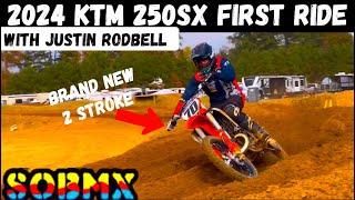 2024 KTM 250 2 Stroke 1st Ride with Justin Rodbell (Fuel Injected with Rev Limiter)