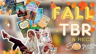 50 FALL books | Fall TBR & Recommendations | Described in 3ish words each!