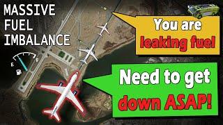 Plane LEAKING FUEL IN FLIGHT | Runway Closed at Kennedy Intl.