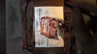 Briefcase/ Портфель/ art/ draw/ drawing/ рисование. #watercolor #акварель