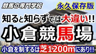 【競馬】小倉競馬場 攻略ポイント 特に芝1200ｍ重要【競馬の専門学校】
