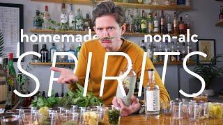 Make non-alc spirits at home | gin & herbal liqueur