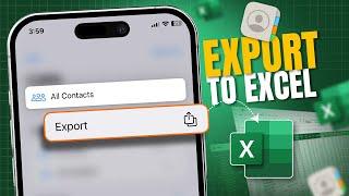 How to Export iPhone Contacts to Excel | Export iPhone Contacts as Excel File