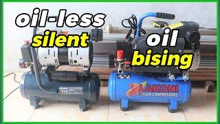 REVIEW KOMPRESOR OILLESS IZUMI 0,75HP 9L, SILENT TIDAK BISING BUAT LEMBUR !!