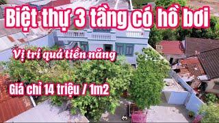 GIÁ TỐT * Bán căn biệt thự vườn ven Nha Trang , đường ô tô , sổ hồng  hoàn công