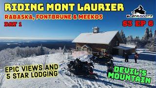 Snowmobiling Mont Laurier | Day 1 | Devil's Mountain, Rabaska, Fontbrune and Meekos | 2023 Ski-Doo