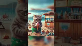 Kitty in the beach ️ #cat #catlover #kucing #kucinglucu #cute #kitten #softcatvideo