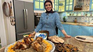 البلدي يوكل مع الشيف نونا | دجاج محشي - الملوخية - باذنجان مخلل