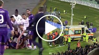 شاهد فيديو سقوط ادواردو بوفي في مباراة فيورنتينا وانتر ميلان Edoardo Bove collapsed on ground