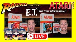 Raiders of the Lost Ark & E.T. (Atari 2600) - Chronologically Gaming is LIVE! #atari #retrogaming