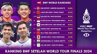 DAFTAR RANKING BWF SETELAH WORLD TOUR FINALS 2024. 𝗚𝗔𝗡𝗗𝗔 𝗣𝗨𝗧𝗥𝗔 𝗕𝗔𝗡𝗬𝗔𝗞 𝗣𝗘𝗥𝗨𝗕𝗔𝗛𝗔𝗡..!! #RANKINGBWF2024