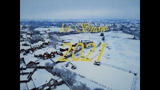 The Beauty of first Snowfall of 2021 from the Air | 4K Drone | England, UK