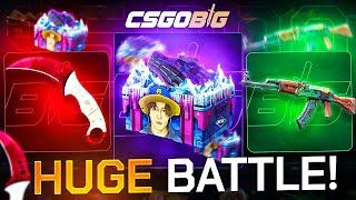 THIS BATTLE JUICED US BIG!? (CSGOBig Highrolling)