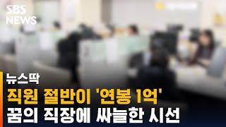 직원 절반이 연봉 1억…'꿈의 직장'에 곱지 않은 시선 / SBS / 뉴스딱