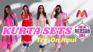 Huge Myntra EORS Haul I Modern & Unique Kurta Sets, Chikankari Kurtas & Co-Ords *Starting 799* #eors