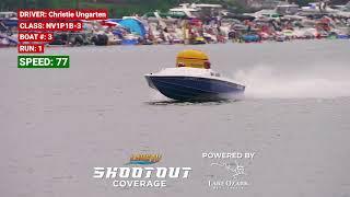 Christie Ungarten 77mph at Lake of the Ozarks Shootout