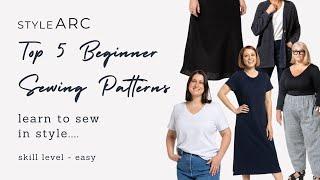 Style Arc - Top 5 Beginner Sewing Patterns