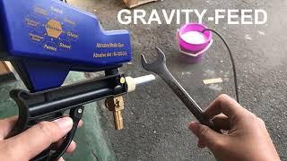 Amazing! How does LEMATEC Sandblasting Gun work to remove rust or paint easily?