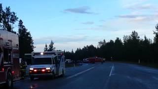 Stars landing for Collision in Kananaskis Alberta