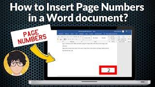 How to insert page numbers in a Word document?