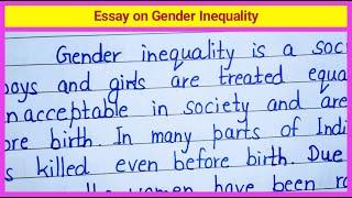 Essay on Gender Inequality in English || Paragraph on Gender Inequality in English || #extension.com