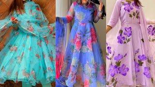 Organza Frock Design/Organza Suit Design/Organza Fabric Dress/Organza Long Dress/Organza Gown & Maxi