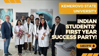 Celebrating a Milestone: Indian Students' First Year Success Party!  Kemerovo State University