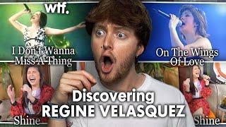 DISCOVERING REGINE VELASQUEZ! (I Don't Wanna Miss A Thing, On The Wings Of Love, Shine | Reaction)