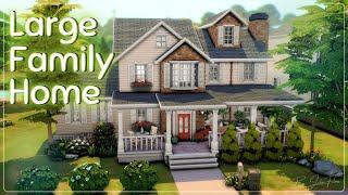 Большой семейный дом│Строительство│Large Family Home│SpeedBuild│NO CC [The Sims 4]